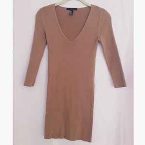 Forever 21 🎀 Brown Sweater Dress